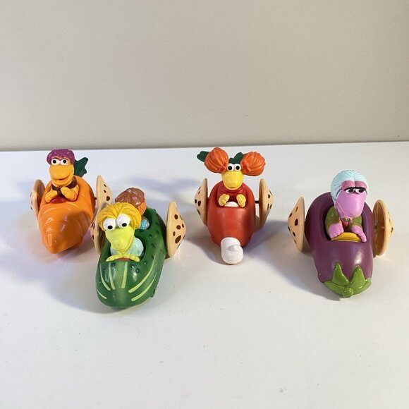 Full Set of 4 Fraggle Rock McDonalds Happy Meal Toys Henson 1988 - Picture 1 of 6